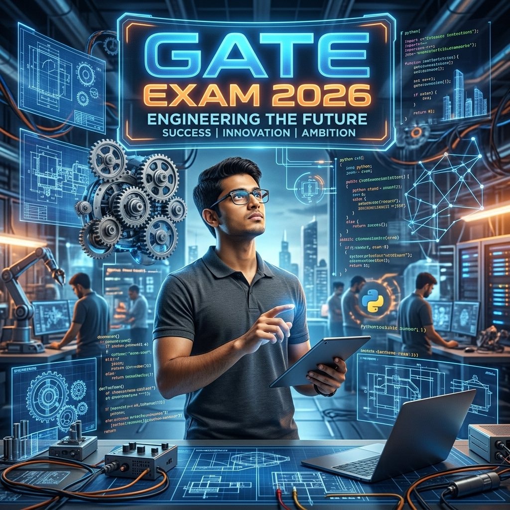 GATE 2026 Preparation Guide: Branch-wise Syllabus, Exam Pattern & PSU Strategy - Complete Guide, Preparation Strategy, Syllabus, Exam Pattern, Eligibility, Dates, Salary, Books, Tips for Government Job Exam 2026