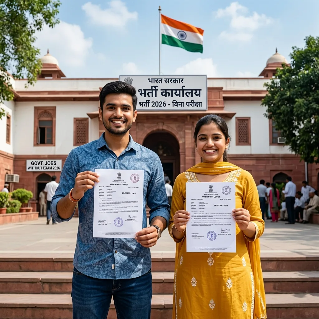 Government Jobs Without Exam 2026: Complete Guide to Sarkari Naukri Without Written Test - Complete Guide, Preparation Strategy, Syllabus, Exam Pattern, Eligibility, Dates, Salary, Books, Tips for Government Job Exam 2026