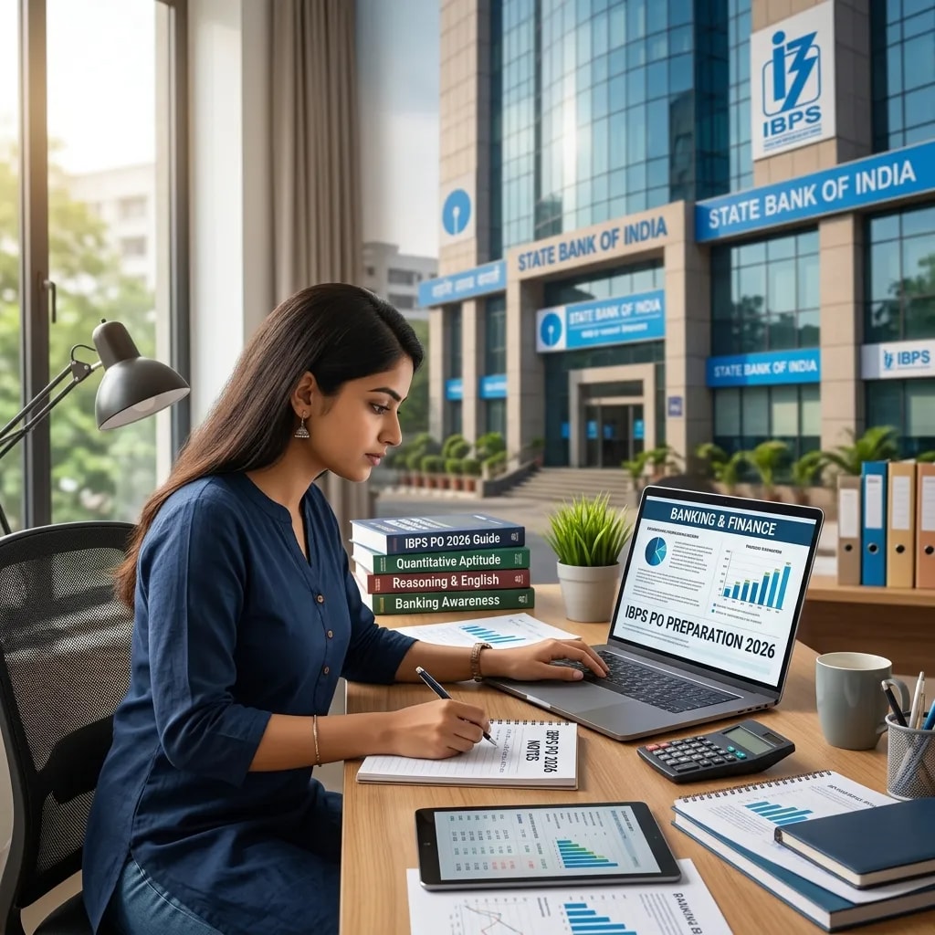 IBPS PO 2026: Complete Banking Career Guide - Probationary Officer Exam Strategy, Syllabus & Salary - Complete Guide, Preparation Strategy, Syllabus, Exam Pattern, Eligibility, Dates, Salary, Books, Tips for Government Job Exam 2026