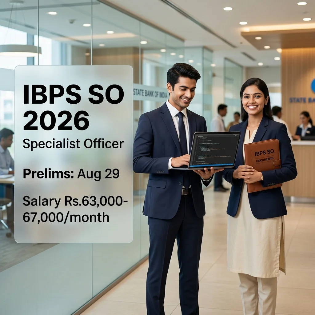 IBPS SO 2026 Complete Guide: Specialist Officer Notification, Eligibility, Syllabus, Salary & Preparation (CRP SPL-XVI) - Complete Guide, Preparation Strategy, Syllabus, Exam Pattern, Eligibility, Dates, Salary, Books, Tips for Government Job Exam 2026