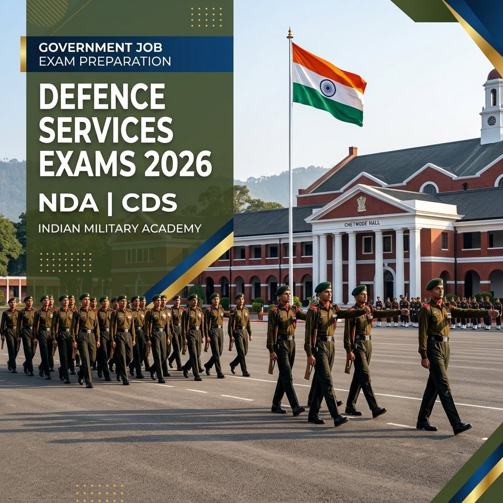 NDA CDS 2026 Complete Guide: Vacancies, Eligibility, Syllabus & Selection Process for Indian Defence Services - Complete Guide, Preparation Strategy, Syllabus, Exam Pattern, Eligibility, Dates, Salary, Books, Tips for Government Job Exam 2026