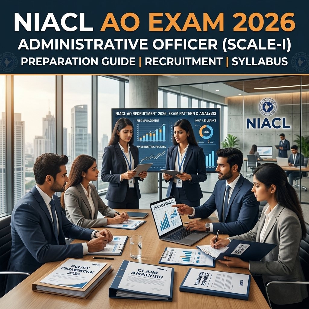 NIACL AO 2026: Complete Guide to National Insurance Administrative Officer Exam - 1000+ Vacancies - Complete Guide, Preparation Strategy, Syllabus, Exam Pattern, Eligibility, Dates, Salary, Books, Tips for Government Job Exam 2026