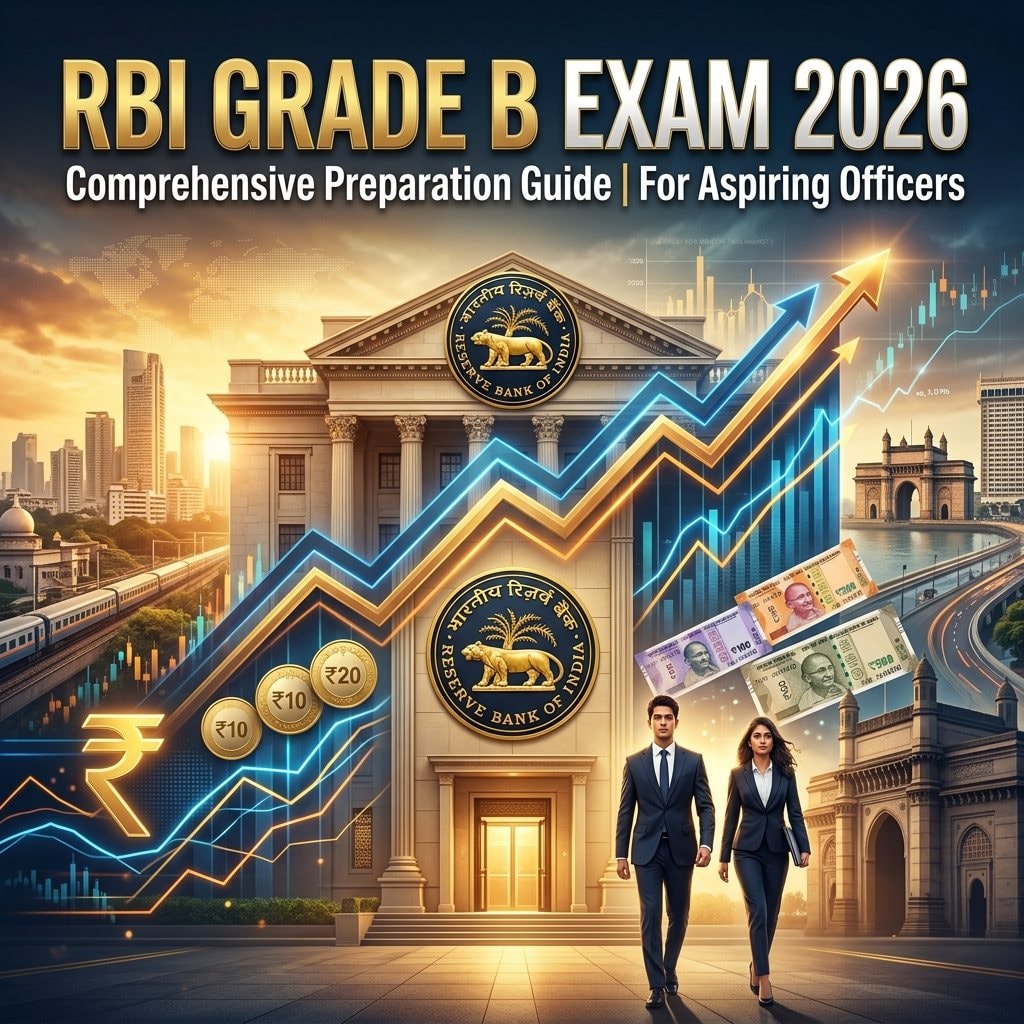 RBI Grade B 2026 Preparation Guide: Phase 1-2 Syllabus, Exam Pattern & Strategy - Complete Guide, Preparation Strategy, Syllabus, Exam Pattern, Eligibility, Dates, Salary, Books, Tips for Government Job Exam 2026