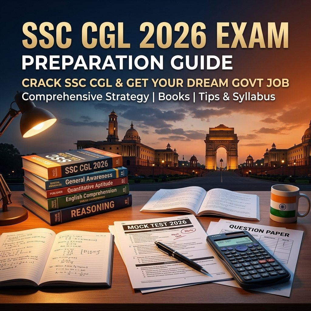 SSC CGL 2026 Preparation Guide: Complete Syllabus, Exam Pattern & Strategy - Complete Guide, Preparation Strategy, Syllabus, Exam Pattern, Eligibility, Dates, Salary, Books, Tips for Government Job Exam 2026