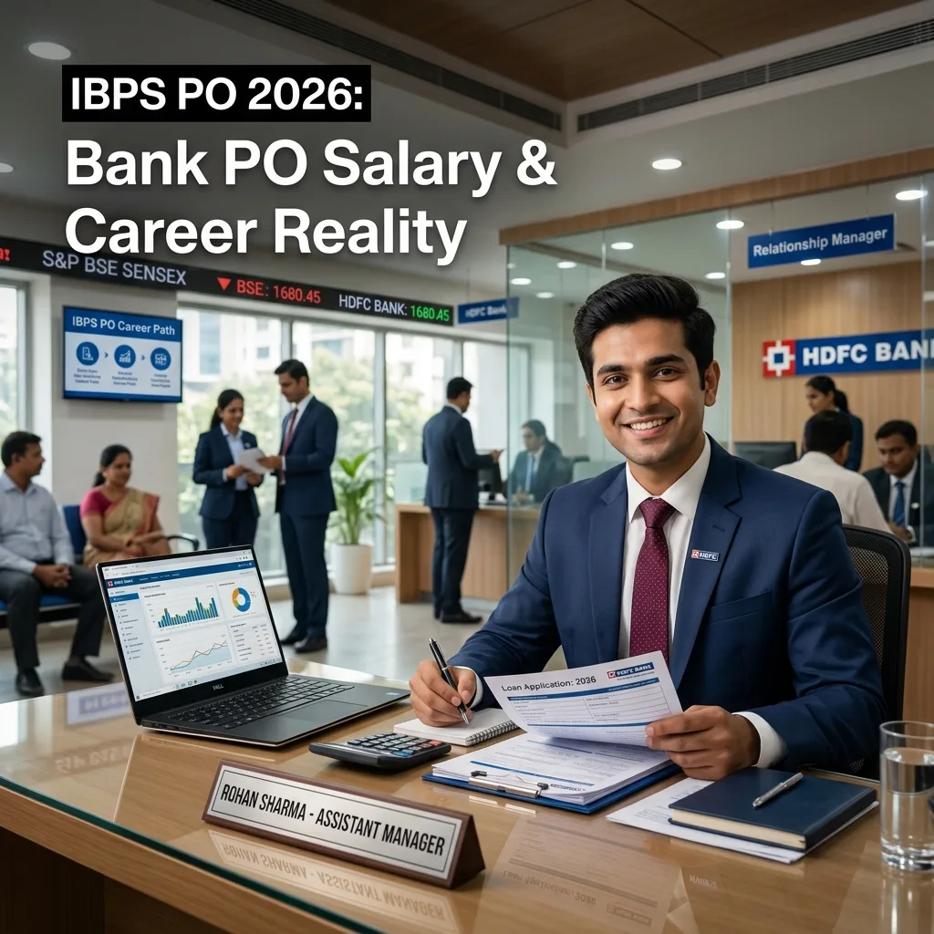 IBPS PO 2026: Bank PO Salary, Life and Career Reality Guide IBPS PO 2026: Bank PO Salary, Life and Career Reality Guide - Complete Guide, Preparation Strategy, Syllabus, Exam Pattern, Eligibility, Dates, Salary, Books, Tips for Government Job Exam 2026